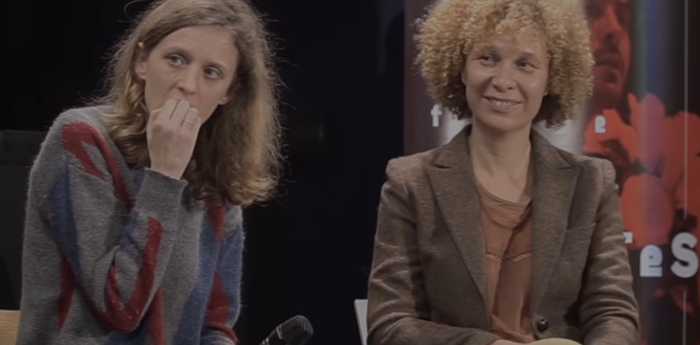 "Le casting et de la direction d'acteur." Elsa Pharaon, invitée par la SRF. - Elsa Pharaon était invitée par la SRF (Société des Réalisateurs de Films), à échanger avec les cinéastes Mia Hansen-Love et Jean-Bernard Marlin ainsi que le comédien Niels Schneider, au sujet du casting et de la direction d'acteur, Mardi 27 Novembre 2018 au Cinéma Étoile Saint-Germain.